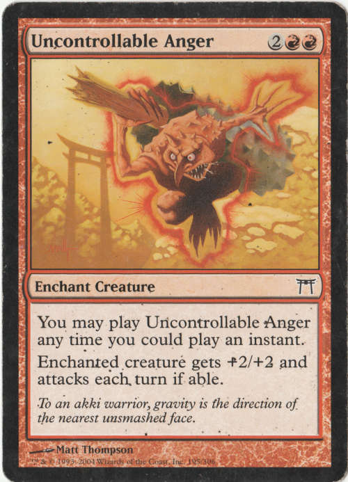 Magic the Gathering - Uncontrollable Anger