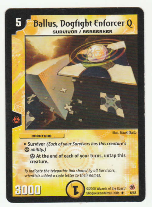 Duel Masters - Ballus, Dogfight Enforcer Q (Survivor/Beserker) - Creature (Uncommon)