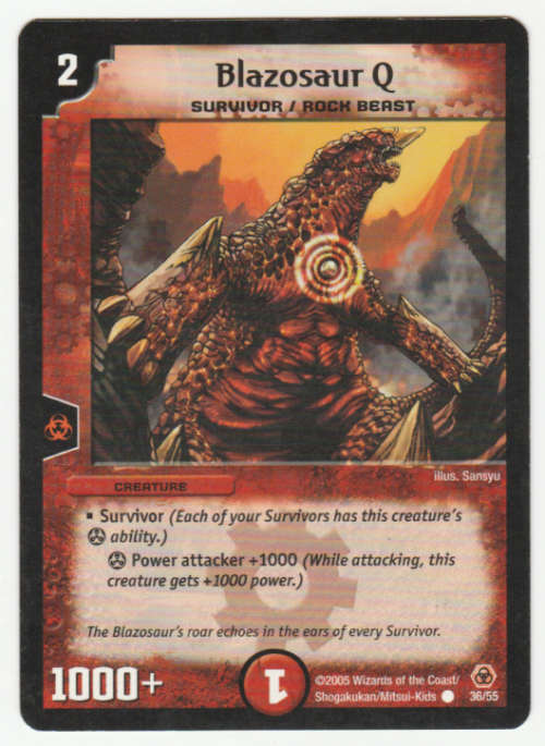 Duel Masters - Blazosaur Q (Survivor/Rock Beast) - Creature