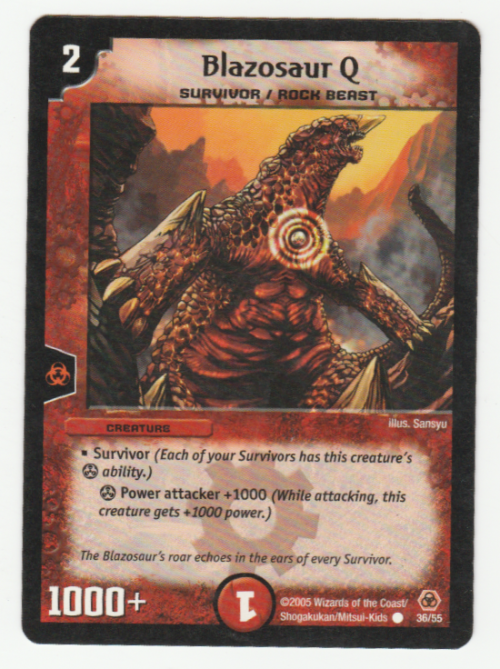 Duel Masters - Blazosaur Q (Survivor/Rock Beast) - Creature