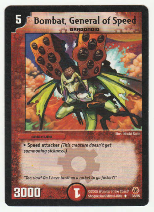 Duel Masters - Bombat, General of Speed (Dragonoid) - Creature (Uncommon)
