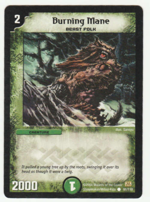 Duel Masters - Burning Mane (Beast Folk) - Creature