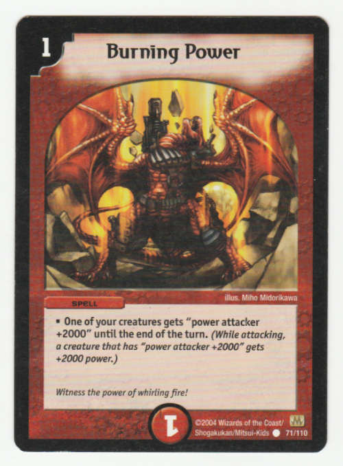 Duel Masters - Burning Power - Spell