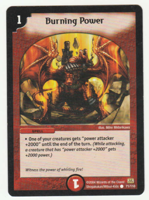 Duel Masters - Burning Power - Spell