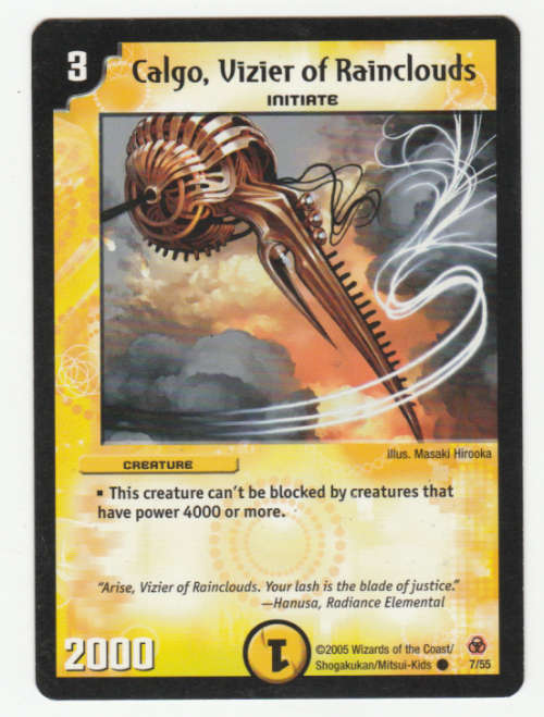 Duel Masters - Calgo, Vizier of Rainclouds (Initiate) - Creature