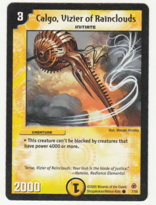 Duel Masters - Calgo, Vizier of Rainclouds (Initiate) - Creature