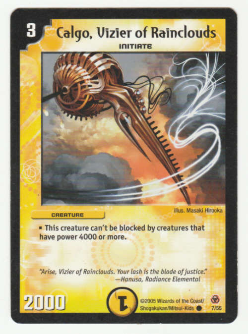 Duel Masters - Calgo, Vizier of Rainclouds (Initiate) - Creature