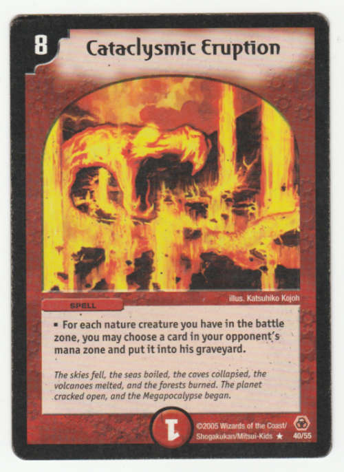 Duel Masters - Cataclysmic Eruption - Spell (Rare)