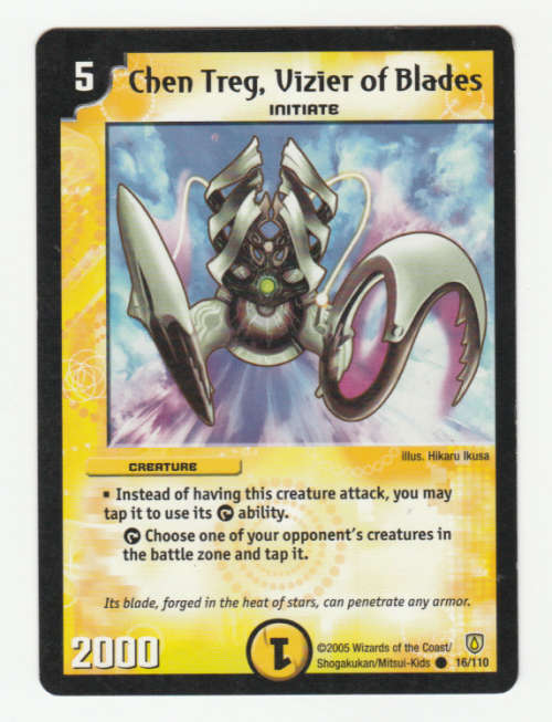 Duel Masters - Chen Treg, Vizier of Blades (Initiate) - Creature