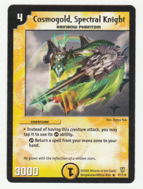 Duel Masters - Cosmogold, Spectral Knight (Rainbow Phantom) - Creature (Rare)