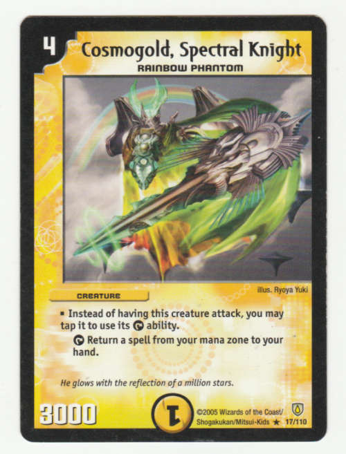Duel Masters - Cosmogold, Spectral Knight (Rainbow Phantom) - Creature (Rare)
