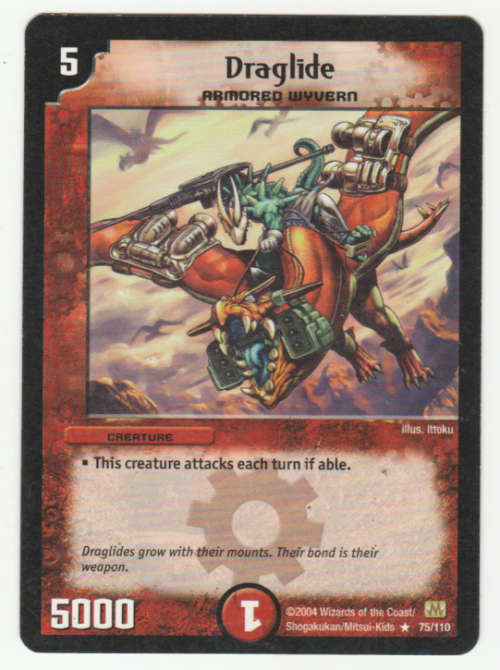 Duel Masters - Draglide (Armored Wyvern) - Creature (Rare)