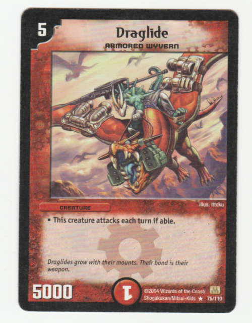 Duel Masters - Draglide (Armored Wyvern) - Creature (Rare)