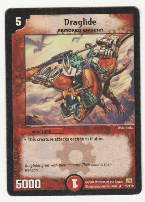 Duel Masters - Draglide (Armored Wyvern) - Creature (Rare)