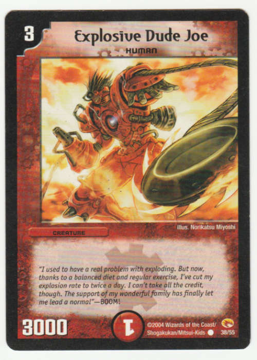 Duel Masters - Explosive Dude Joe (Human) - Creature