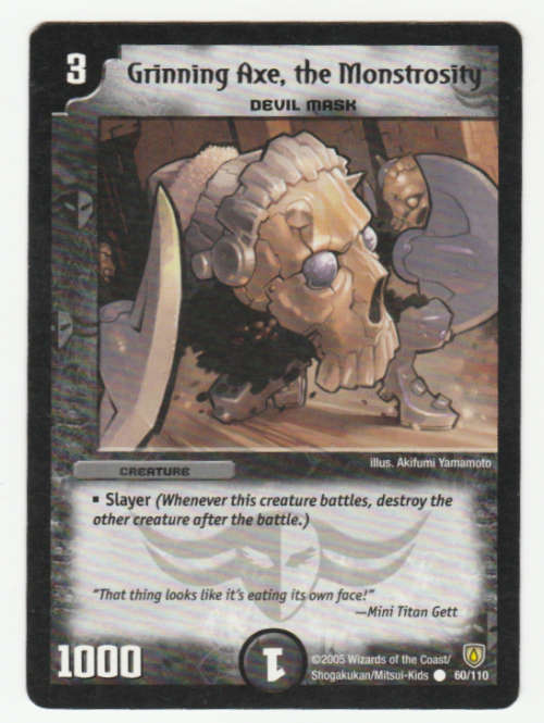 Duel Masters - Grinning Axe, the Monstrosity (Devil Mask) - Creature