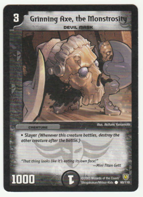 Duel Masters - Grinning Axe, the Monstrosity (Devil Mask) - Creature