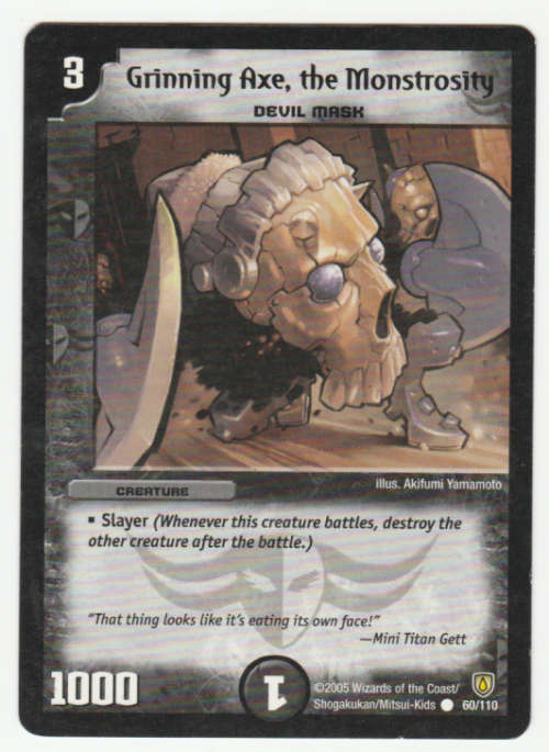 Duel Masters - Grinning Axe, the Monstrosity (Devil Mask) - Creature