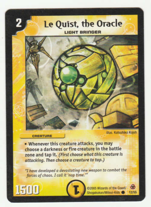 Duel Masters - Le Quist, the Oracle (Light Bringer) - Creature