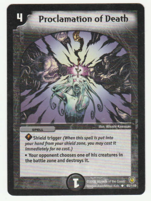 Duel Masters - Proclamation of Death - Spell (Uncommon)