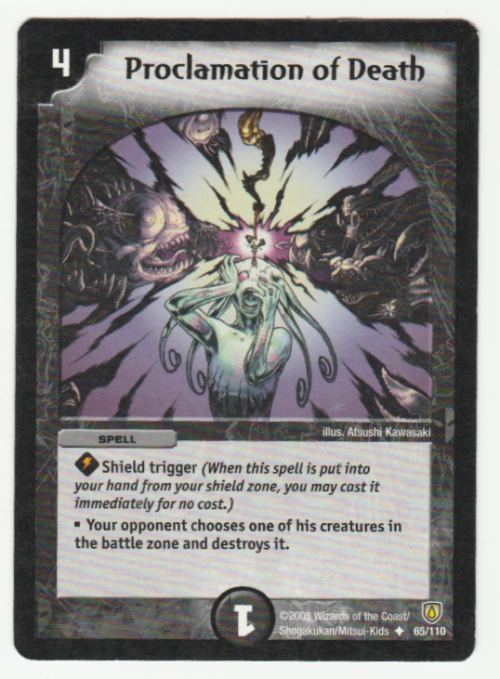 Duel Masters - Proclamation of Death - Spell (Uncommon)