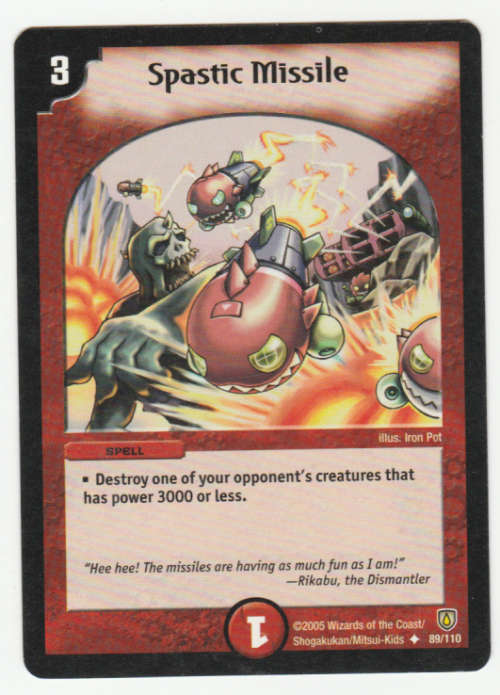 Duel Masters - Spastic Missile - Spell (Uncommon)