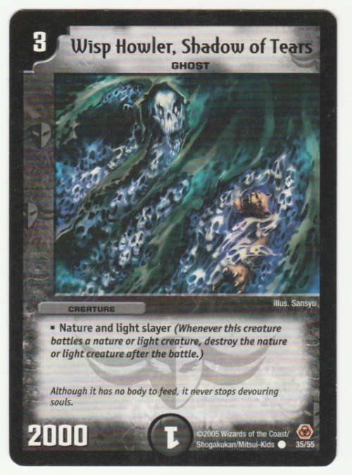 Duel Masters - Wisp Howler, Shadow of Tears (Ghost) - Creature