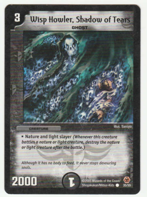 Duel Masters - Wisp Howler, Shadow of Tears (Ghost) - Creature
