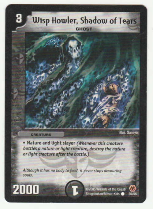 Duel Masters - Wisp Howler, Shadow of Tears (Ghost) - Creature