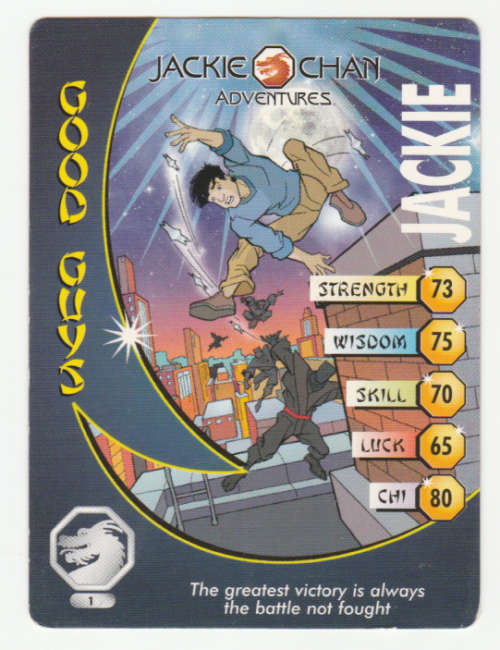 Jackie Chan Adventures - Jackie Card 1 Jackie - Regular Card