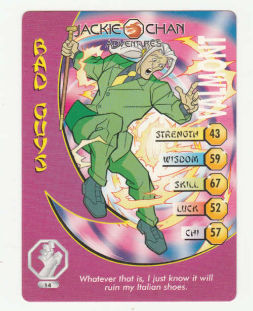 Jackie Chan Adventures - The Dark Hand Card 14 Valmont - Regular Card