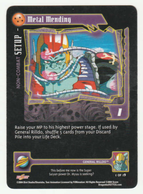 Dragon Ball GT - General Rilldo - Metal Mending/Non-Combat Setup (1/19) Fixed Card / Baby Saga