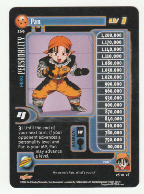 Dragon Ball GT - Pan - Pan/Hero Personality (25/27) Personality / Baby Saga