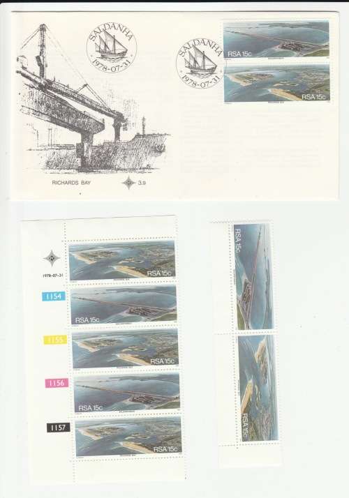 1978 RSA SALDANHA FDC 3.9 & Blocks