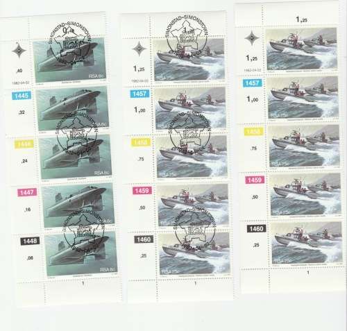 1982 RSA Naval base, Simonstown FDC 3.36 & Blocks