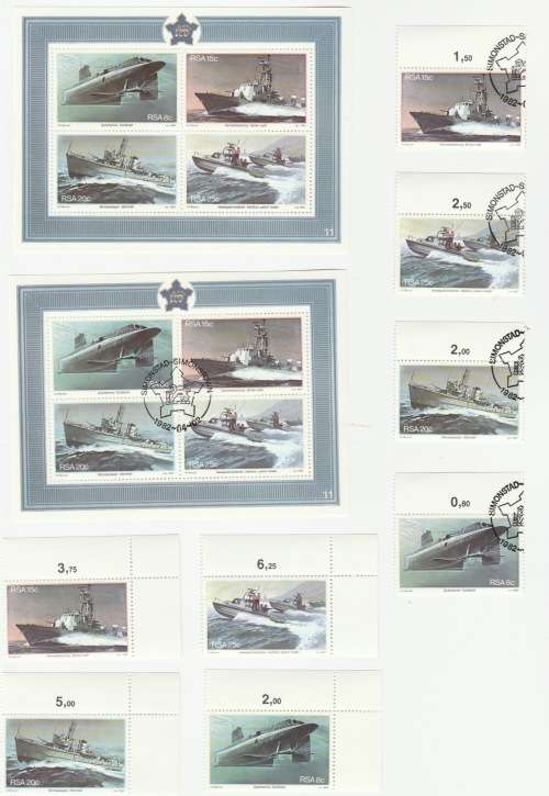 1982 RSA Naval base, Simonstown FDC 3.36 & Blocks