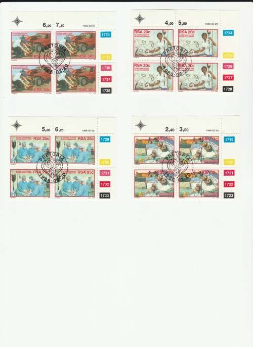 FDC 4.15 PRETORIA 1986 Donate Blood & Save a life
