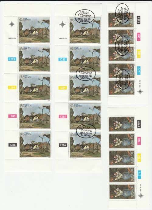 1980 RSA Pieter Wenning FDC 3.21 & S5 & Blocks & Miniature Sheet
