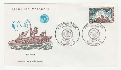 1974 Madagascar Premier Jour - Scoutisme FDC
