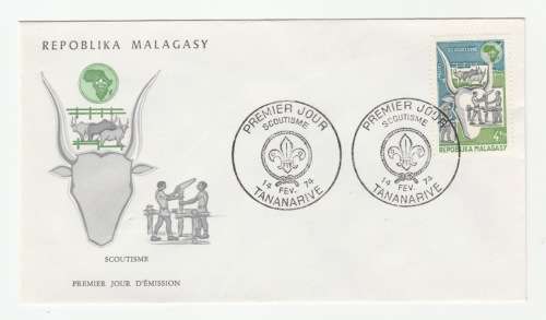 1974 Madagascar Premier Jour - Scoutisme FDC
