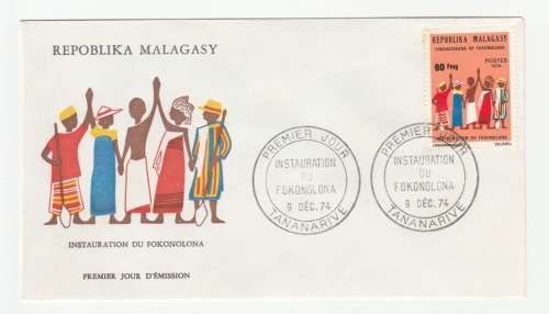 1974 Madagascar Premier Jour - Instauration Du Fokonoloa FDC