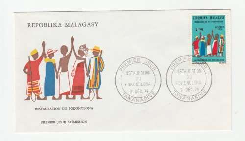 1974 Madagascar Premier Jour - Instauration Du Fokonoloa FDC