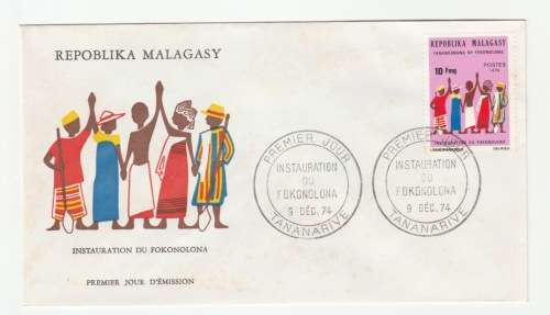 1974 Madagascar Premier Jour - Instauration Du Fokonoloa FDC