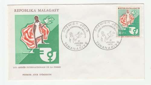 1975 Madagascar Premier Jour - International Woman  FDC