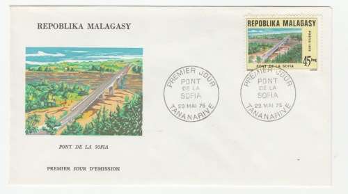 1975 Madagascar Premier Jour - Pont De La Sofia FDC