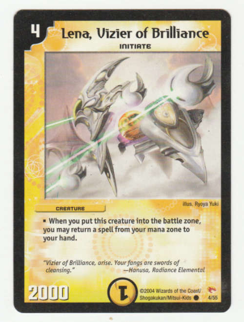 Duel Masters - Lena, Vizier of Brilliance (Initiate) - Creature