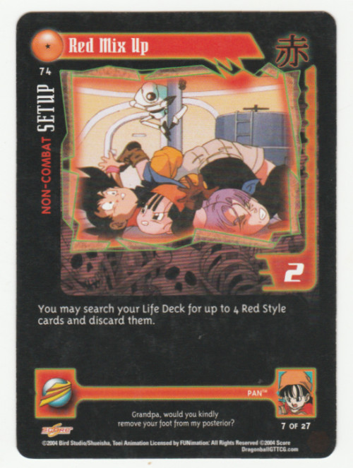 Dragon Ball GT - Pan - Red Mix Up/Non-Combat Setup (7/27) Common / Baby Saga