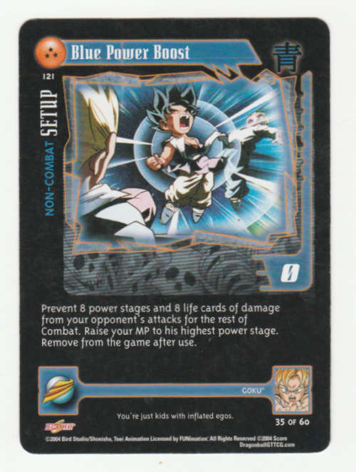 Dragon Ball GT - Goku - Blue Power Boost/Non-Combat Setup (35/60) Uncommon / Baby Saga