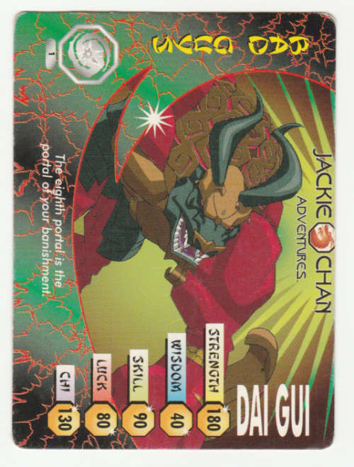 Jackie Chan Adventures - Demon Vortex Card 1 Dai Gui - Regular Card