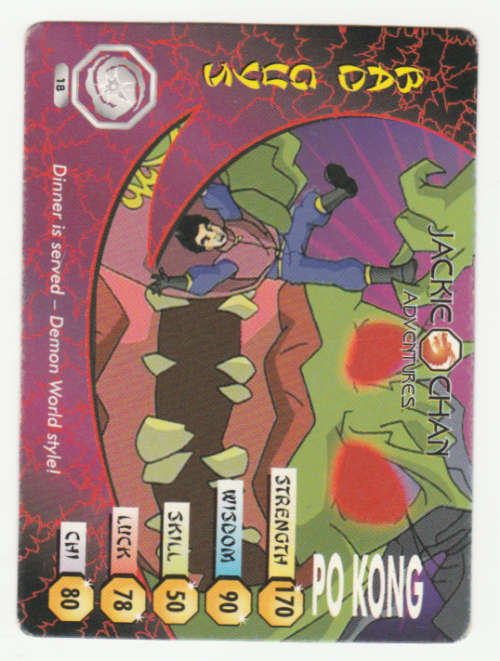 Jackie Chan Adventures - Demon Vortex Card 18 Po Kong - Regular Card